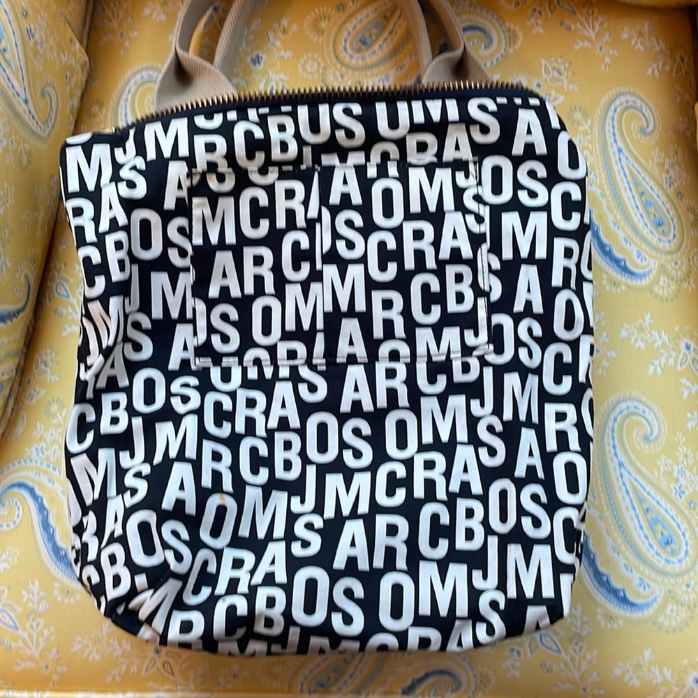 Marc By Marc Jacobs Black Tote with Multicolor Graphic - Picture 6 of 9